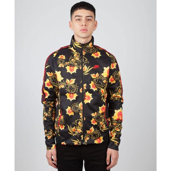 Nike Other - Nike Black N98 Floral Tribute Soccer Khokhloma Russian Brazil Zip Up Jacket